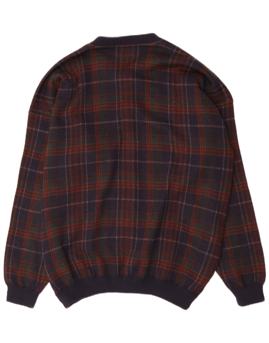Canda Mens Cardigan Sweater 2XL Multicoloured Check Acrylic