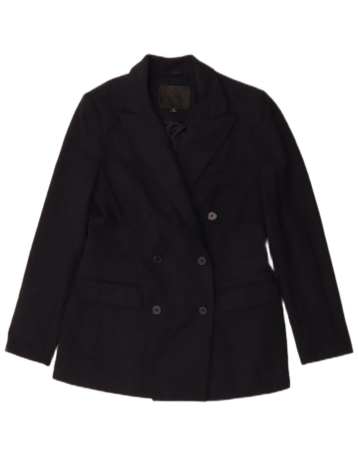 Marks & Spencer Womens Autograph Blazer Jacket UK 10 Small Navy Blue