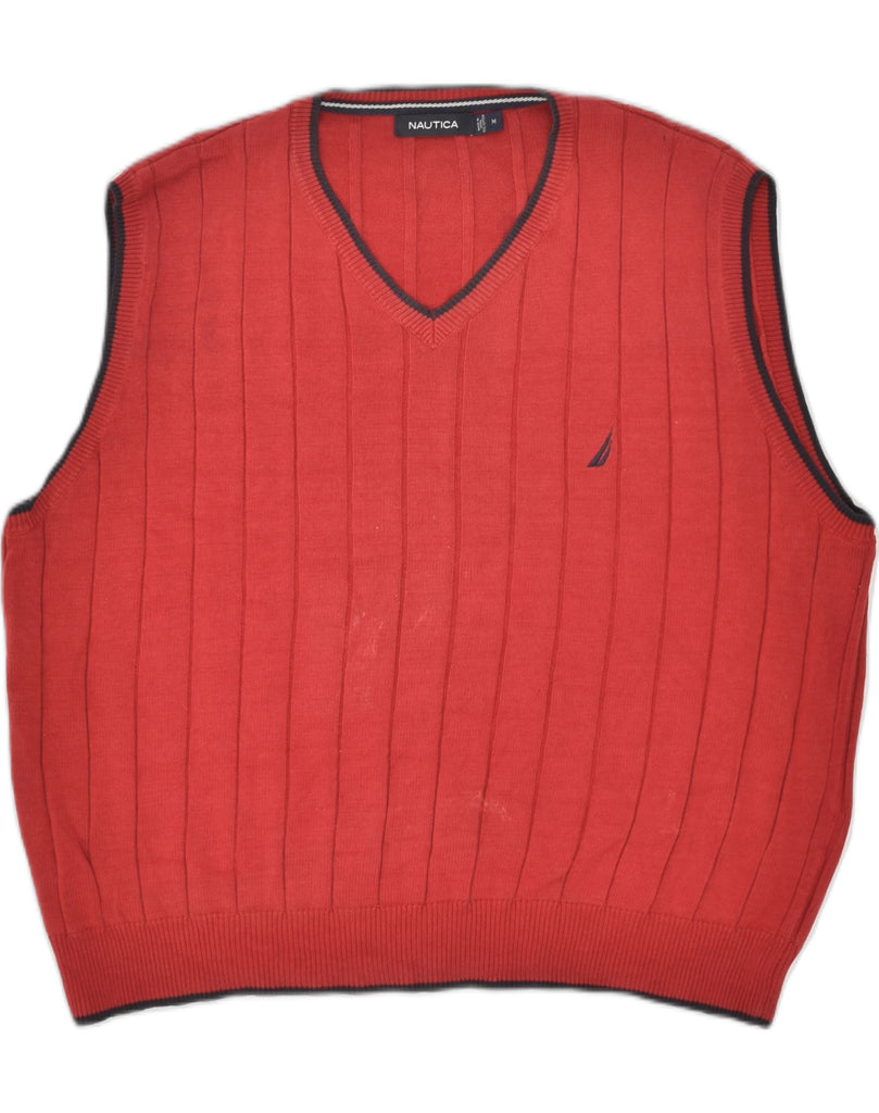 NAUTICA Mens Vest Tank Top Medium Red Cotton | Vintage Nautica | Thrift | Second-Hand Nautica | Used Clothing | Messina Hembry 