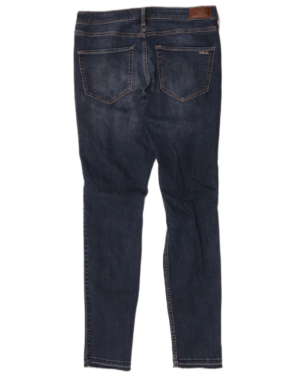 Hollister Womens Distressed Skinny Jeans US 11 Large W30 L30 Blue Cotton