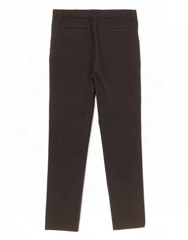 Marks & Spencer Boys Slim Chino Trousers 15-16 Years W32 L31 Grey Polyester