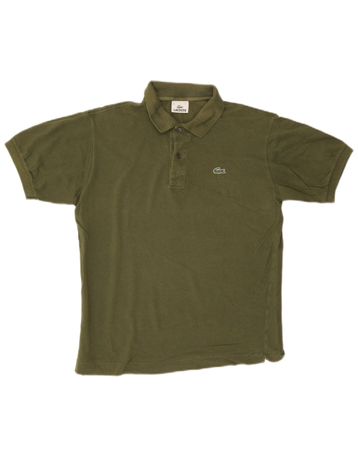 Lacoste Mens Polo Shirt Size 4 Medium Khaki