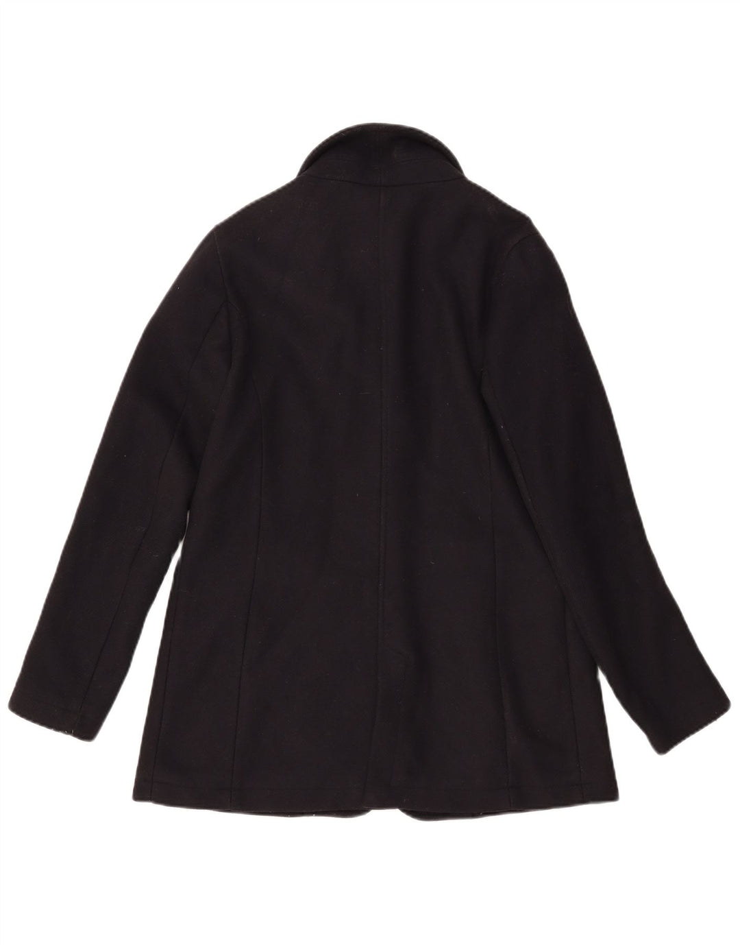 COLMAR Womens Overcoat IT 42 Small Navy Blue Wool