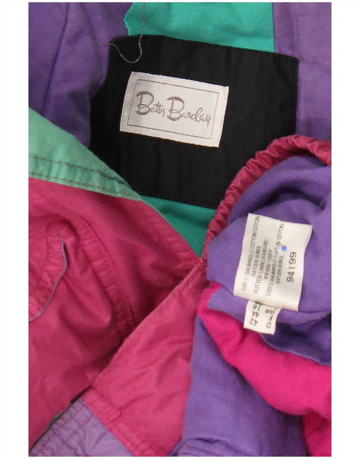 Betty Barclay Womens Oversized Ski Jacket UK 16 Large Pink Cotton