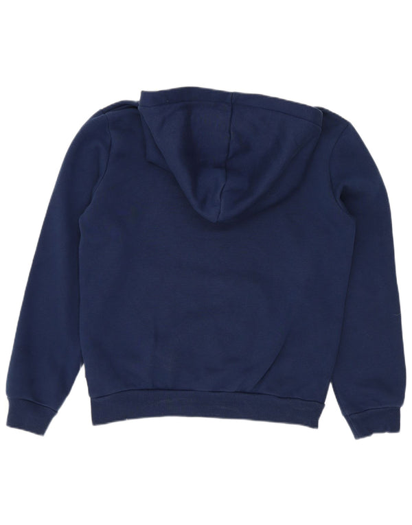 Puma Boys Graphic Hoodie Jumper 11-12 Years Navy Blue Cotton