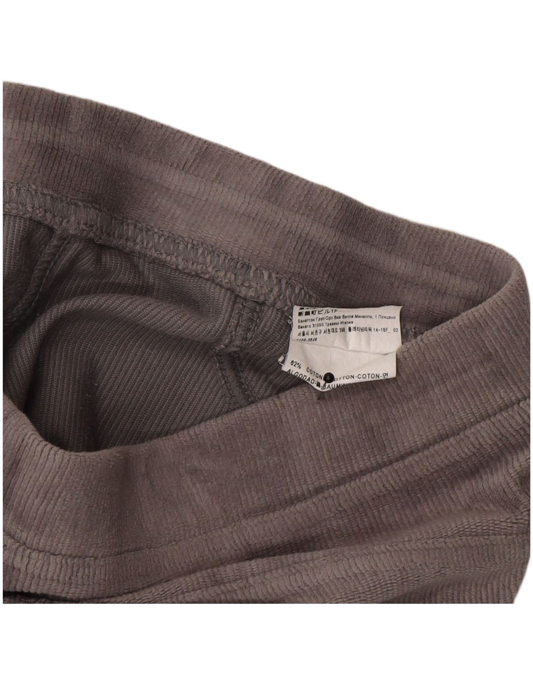 Benetton Womens Leggings UK 10 Small  Grey Cotton