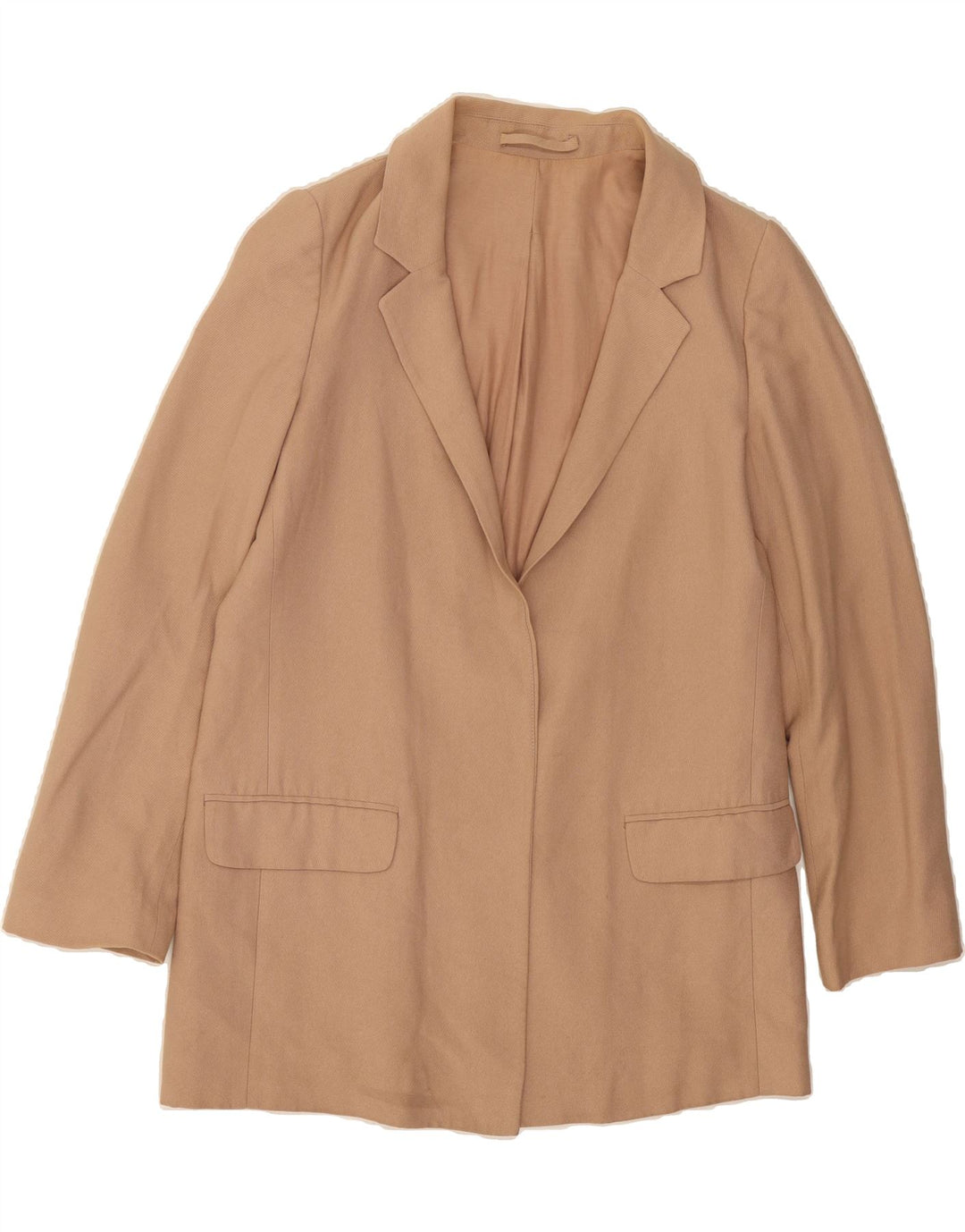 ALL SAINTS Womens Open Blazer Jacket UK 10 Small Beige Viscose Vintage All Saints and Second-Hand All Saints from Messina Hembry 