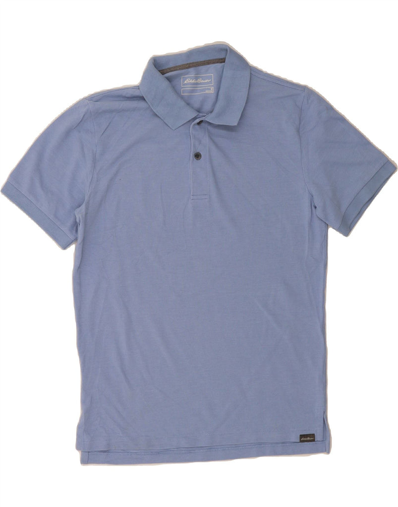 EDDIE BAUER Mens Polo Shirt Medium Blue Cotton Vintage Eddie Bauer and Second-Hand Eddie Bauer from Messina Hembry 