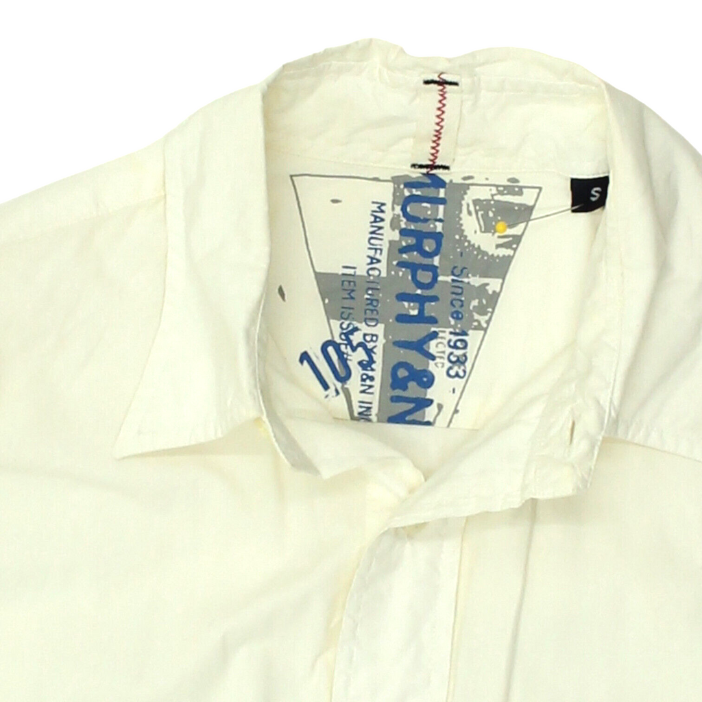 Murphy & NYE Mens White Long Sleeve Shirt | Vintage Casual Sailing Designer VTG | Vintage Messina Hembry | Thrift | Second-Hand Messina Hembry | Used Clothing | Messina Hembry 