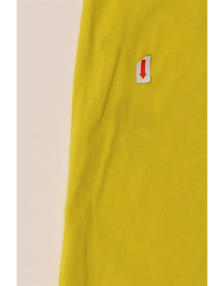 ADIDAS Mens Climalite Graphic T-Shirt Top Medium Yellow Cotton Vintage Adidas and Second-Hand Adidas from Messina Hembry 