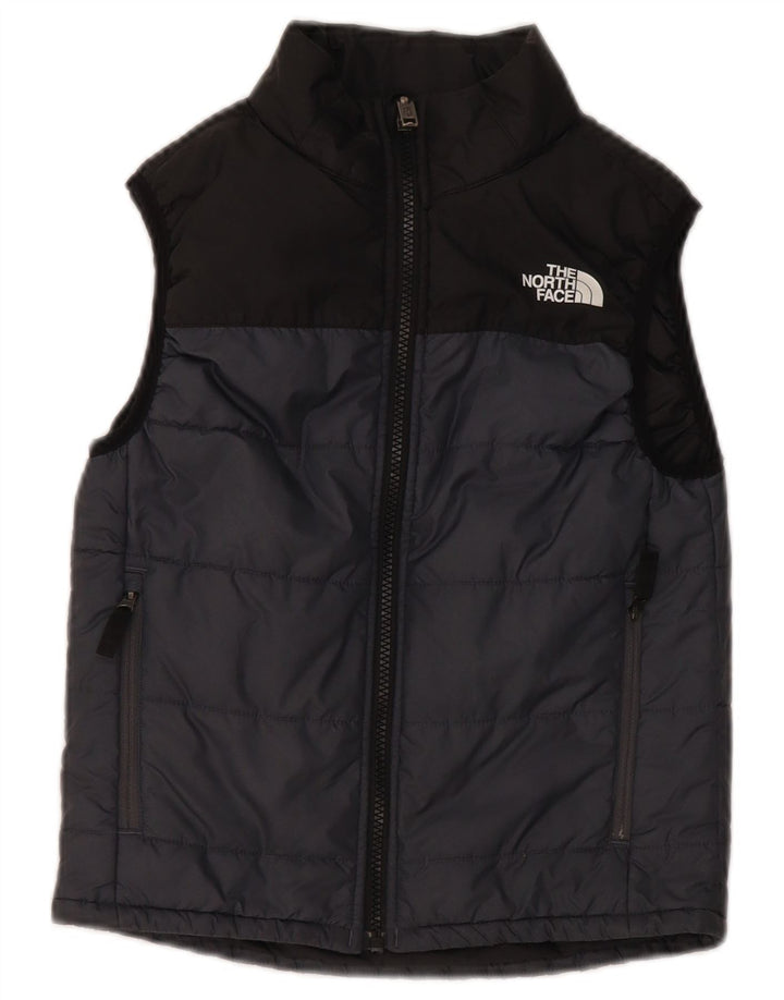 The North Face Boys Padded Gilet 7-8 Years Small Grey Colourblock Polyester