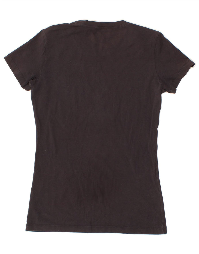 CALVIN KLEIN JEANS Womens Graphic T-Shirt Top UK 12 Medium Black Cotton Vintage Calvin Klein Jeans and Second-Hand Calvin Klein Jeans from Messina Hembry 
