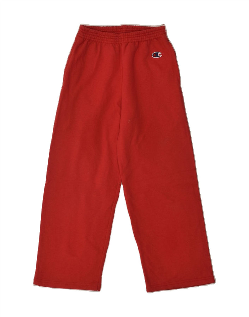 CHAMPION Boys Tracksuit Trousers 9-10 Years Small  Red Cotton | Vintage Champion | Thrift | Second-Hand Champion | Used Clothing | Messina Hembry 