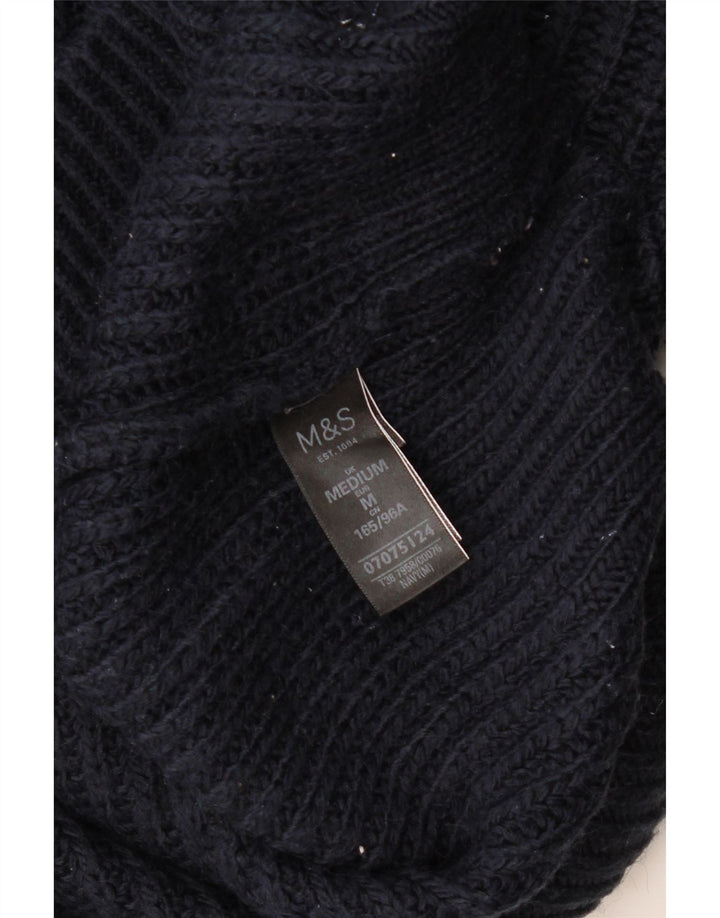 Marks & Spencer Womens Oversized Jumper Sweater UK 14 Medium Navy Blue