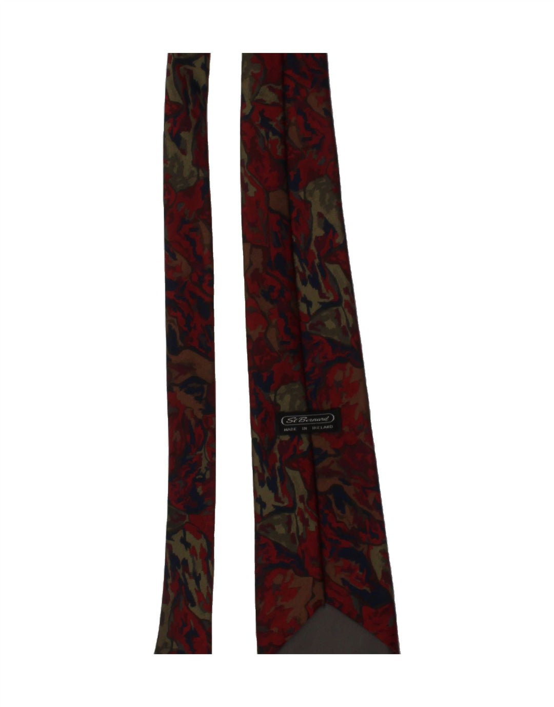 ST. BERNARD Mens Abstract Pattern Tie One Size Multicoloured Polyester Vintage St. Bernard and Second-Hand St. Bernard from Messina Hembry 