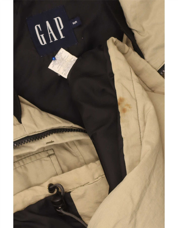 Gap Mens Hooded Utility Jacket UK 38 Medium Beige Polyester