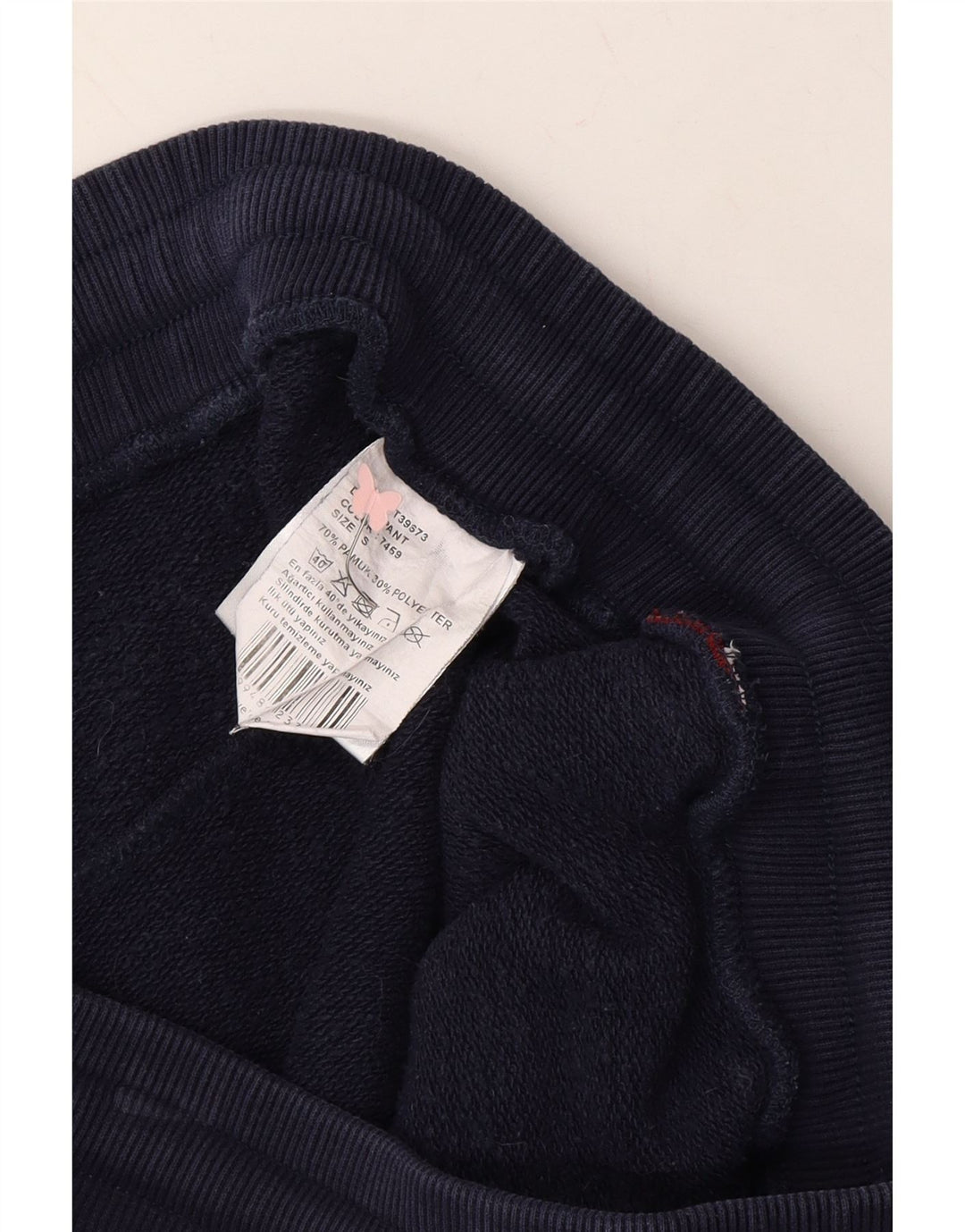 HUMMEL Mens Graphic Tracksuit Trousers Small  Navy Blue Cotton Vintage Hummel and Second-Hand Hummel from Messina Hembry 