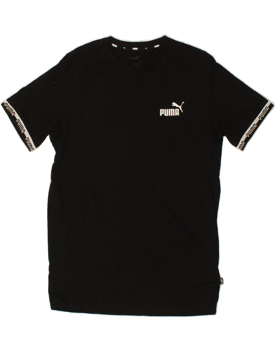 PUMA Mens Graphic T-Shirt Top Small Black Cotton Vintage Puma and Second-Hand Puma from Messina Hembry 