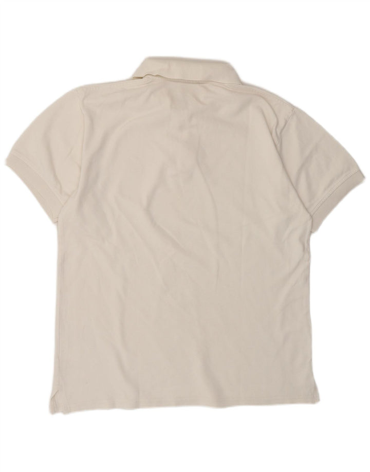 CHAMPION Mens Polo Shirt Medium White