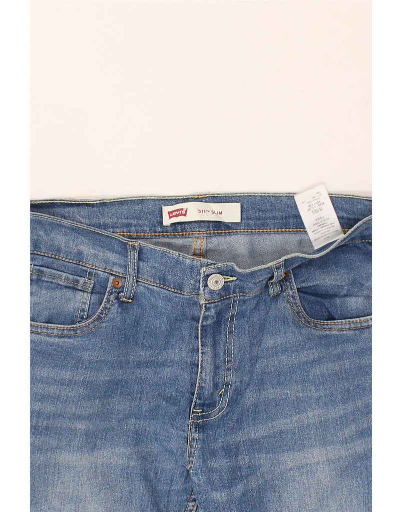 LEVI'S Womens 511 Slim Jeans W28 L28 Blue Cotton | Vintage Levi's | Thrift | Second-Hand Levi's | Used Clothing | Messina Hembry 