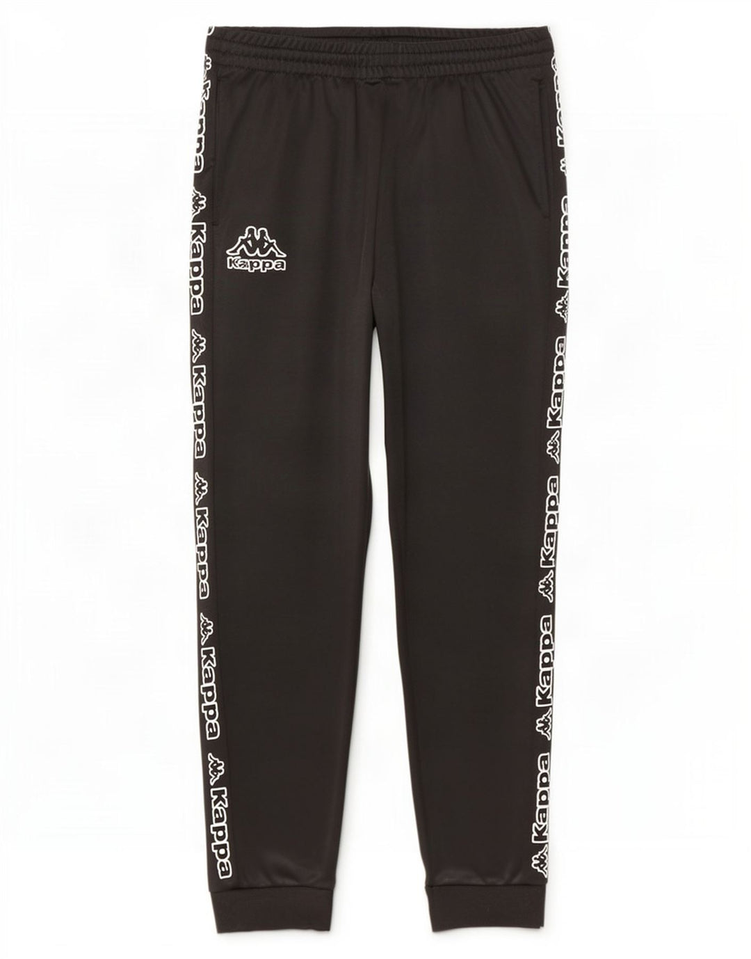 Kappa Mens Graphic Tracksuit Trousers Joggers Large Black Polyester