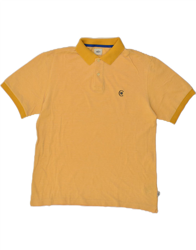 CERRUTI 1881 Mens Polo Shirt XL Yellow Cotton | Vintage Cerruti 1881 | Thrift | Second-Hand Cerruti 1881 | Used Clothing | Messina Hembry 