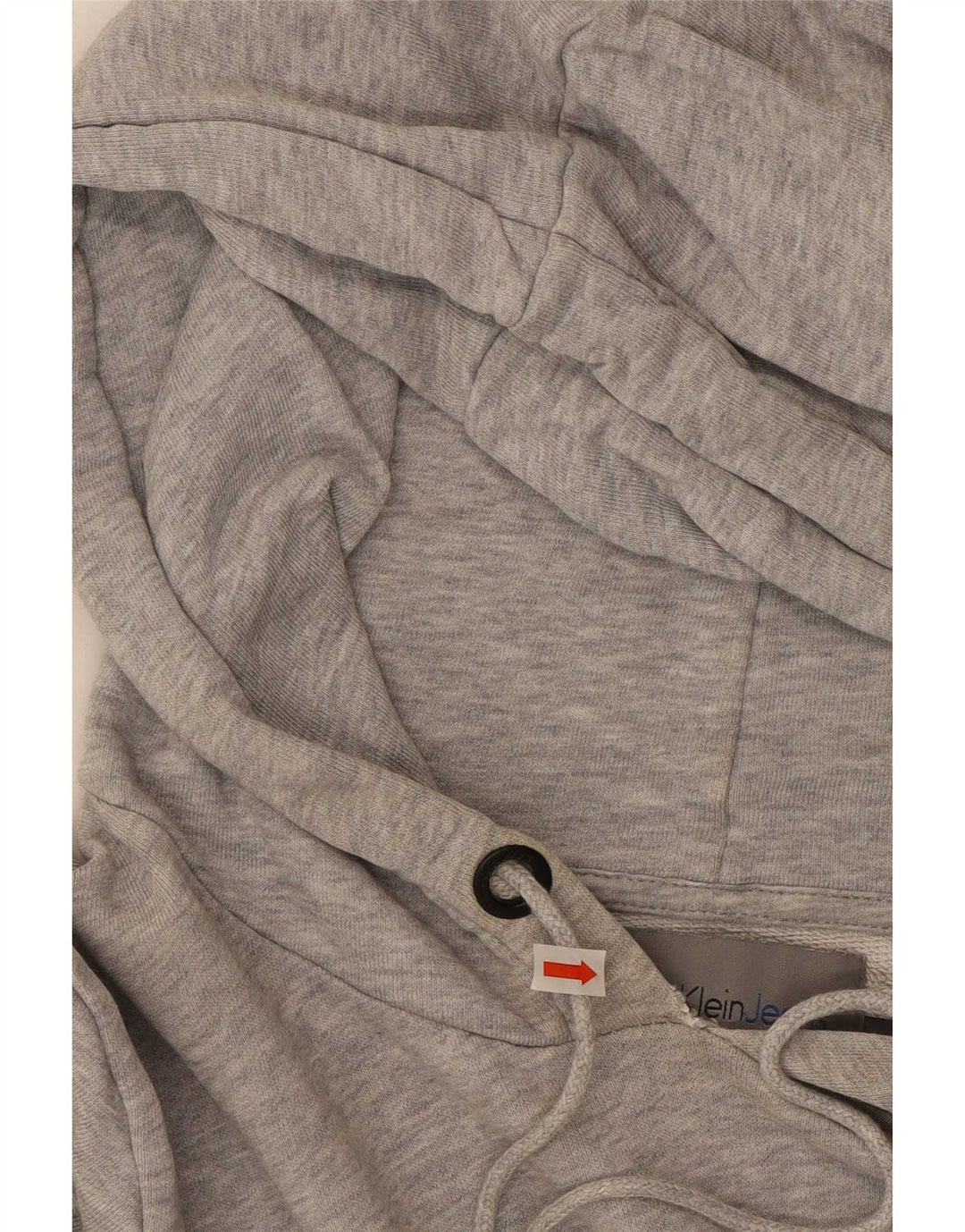 Calvin Klein Jeans Mens Graphic Hoodie Jumper Medium Grey Colourblock