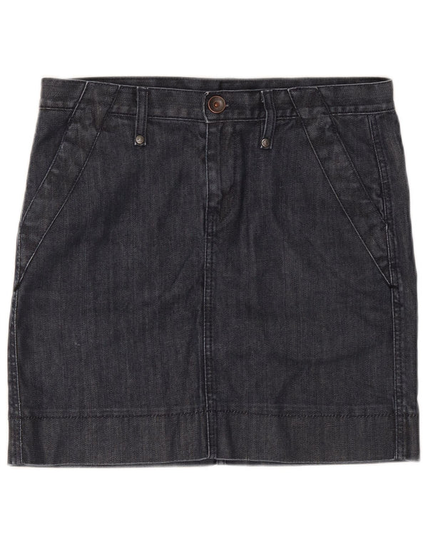 Benetton Womens Denim Skirt W32 Large Navy Blue
