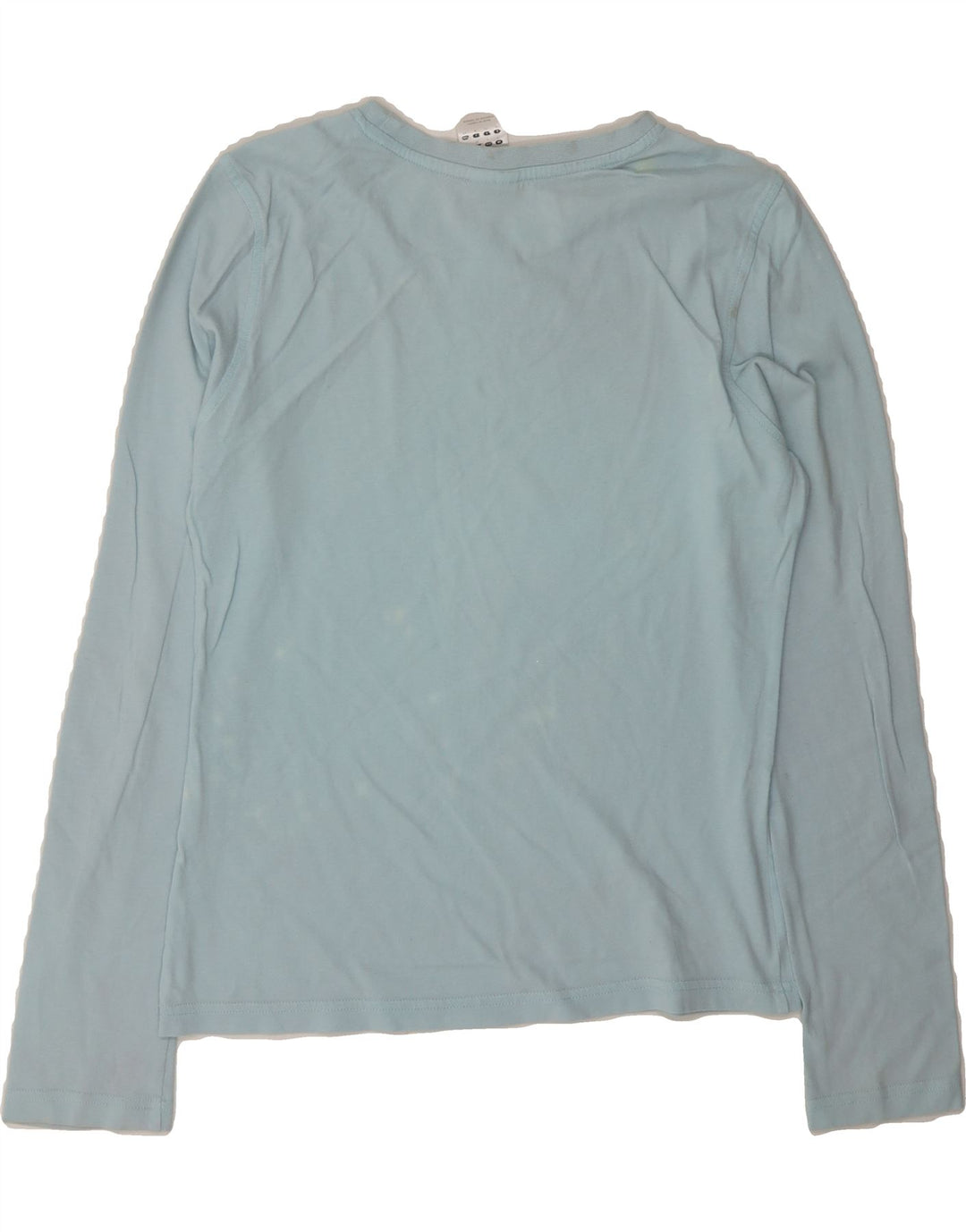 ADIDAS Womens Graphic Top Long Sleeve UK 10 Small Blue Cotton Vintage Adidas and Second-Hand Adidas from Messina Hembry 