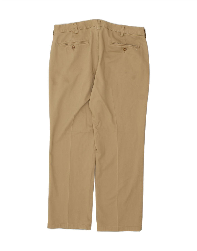 L.L.BEAN Mens Standard Fit Straight Chino Trousers W34 L30 Beige Cotton Vintage L.L.Bean and Second-Hand L.L.Bean from Messina Hembry 