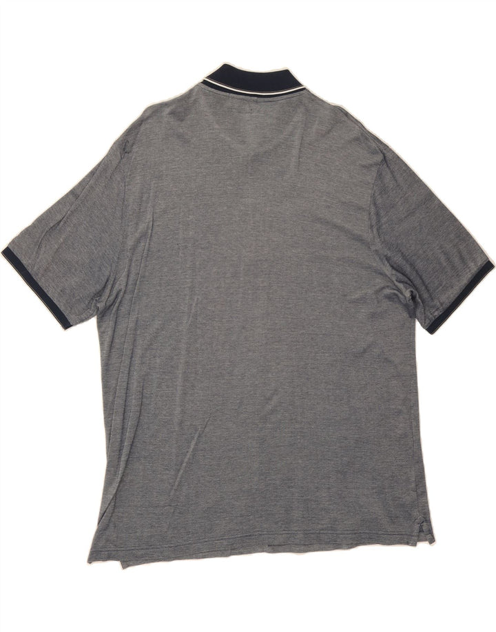 GEOX Mens Regular Fit Polo Shirt 2XL Grey Vintage Geox and Second-Hand Geox from Messina Hembry 