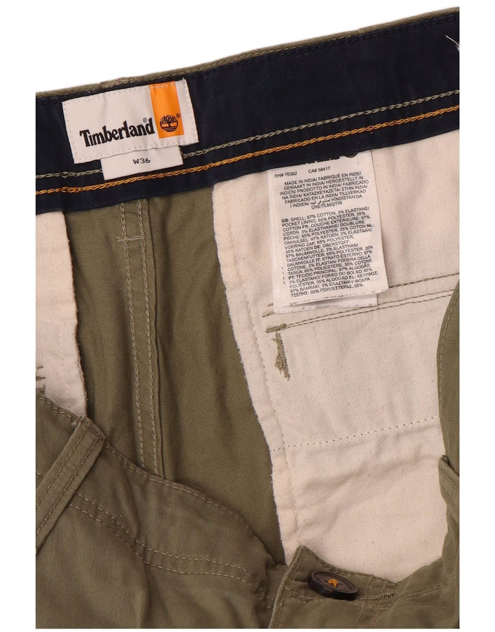 Timberland Mens Cargo Shorts W36 Large Khaki Cotton