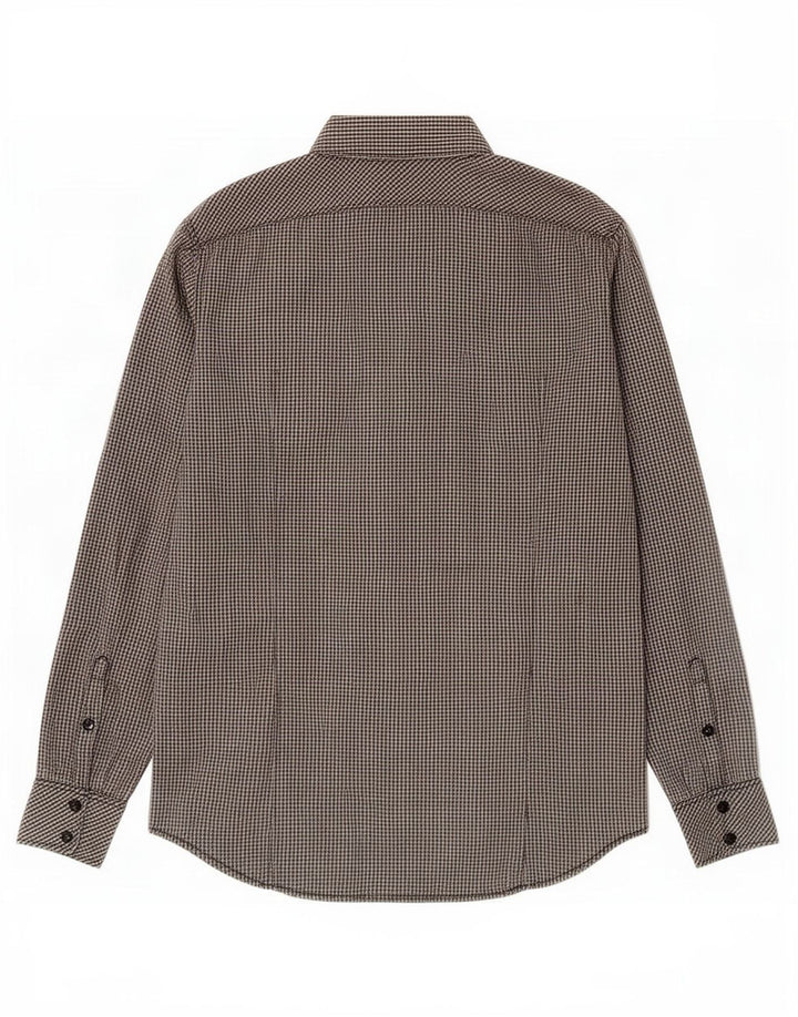 G-Star Mens Shirt Large Grey Gingham Cotton
