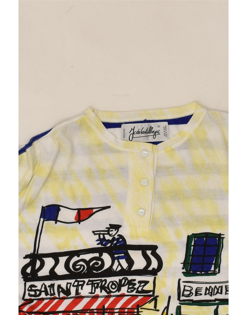 JC DE CASTELBAJAC Womens Graphic T-Shirt Top IT 42 Medium Multicoloured | Vintage JC De Castelbajac | Thrift | Second-Hand JC De Castelbajac | Used Clothing | Messina Hembry 