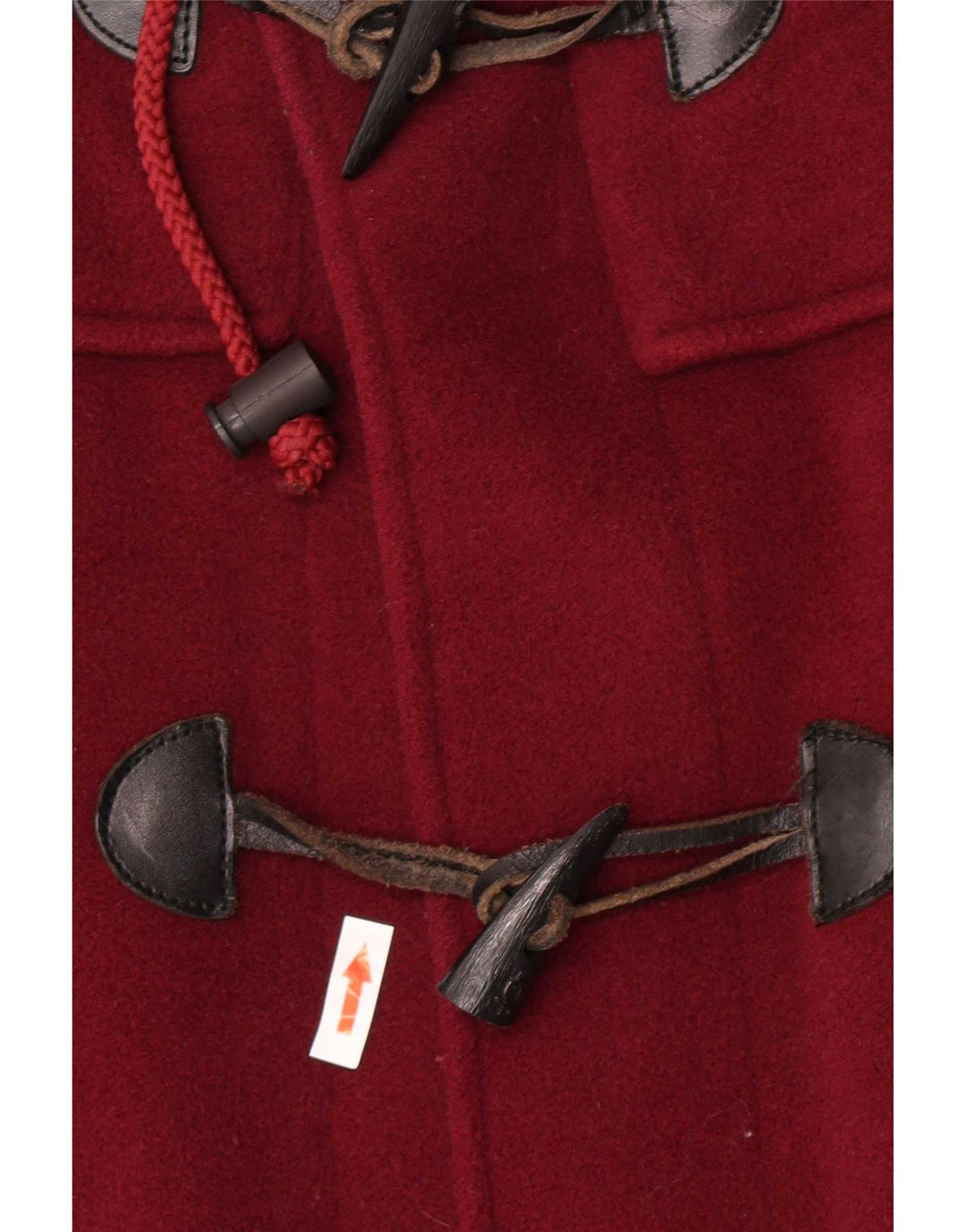 Marina Yachting Mens Hooded Loose Fit Duffle Coat IT 48 Medium Maroon Wool