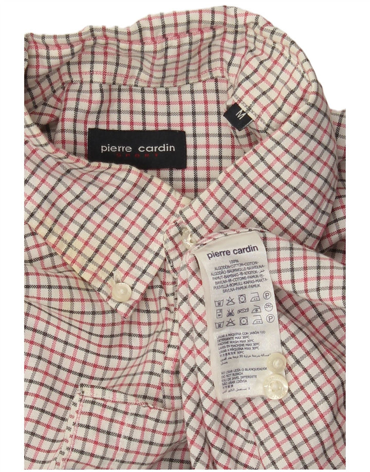 Pierre Cardin Mens Checked  Shirt Medium Multicoloured Check Cotton