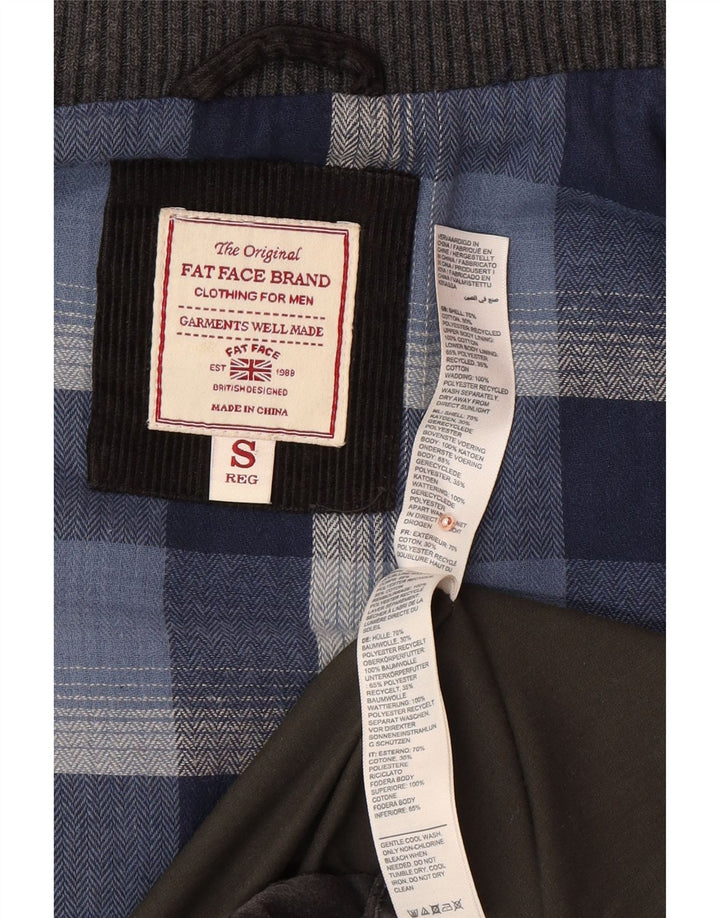 FAT FACE Mens Padded Gilet UK 36 Small Grey Cotton