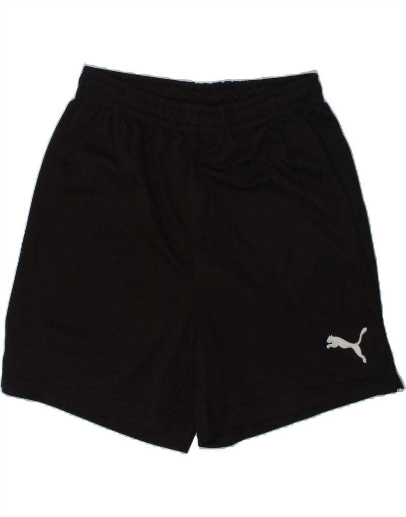 PUMA Boys Sport Shorts 15-16 Years Small  Black Polyester | Vintage Puma | Thrift | Second-Hand Puma | Used Clothing | Messina Hembry 