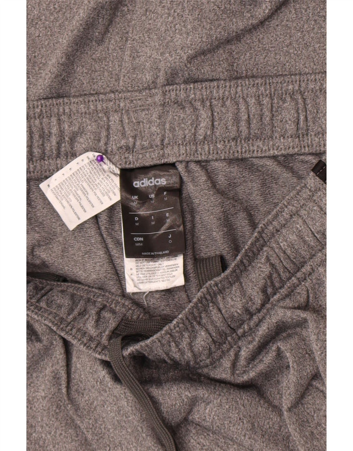 Adidas Mens Tracksuit Trousers Medium Grey Polyester