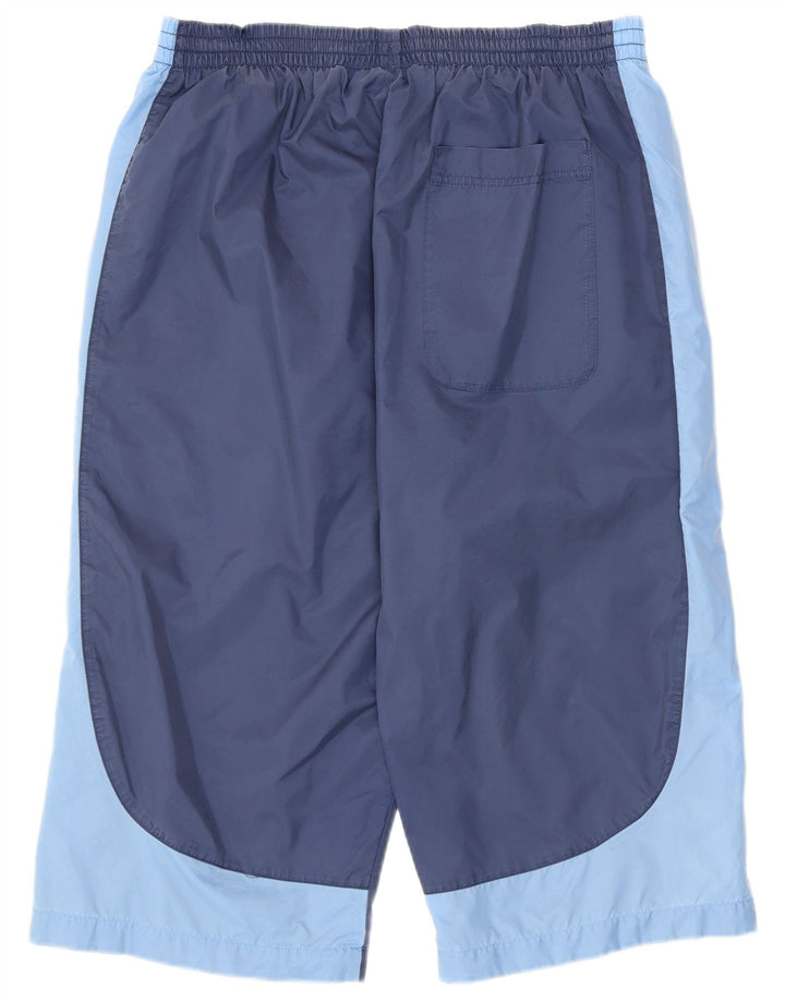 Nike Mens Bermuda Sport Shorts Large Navy Blue Colourblock Nylon