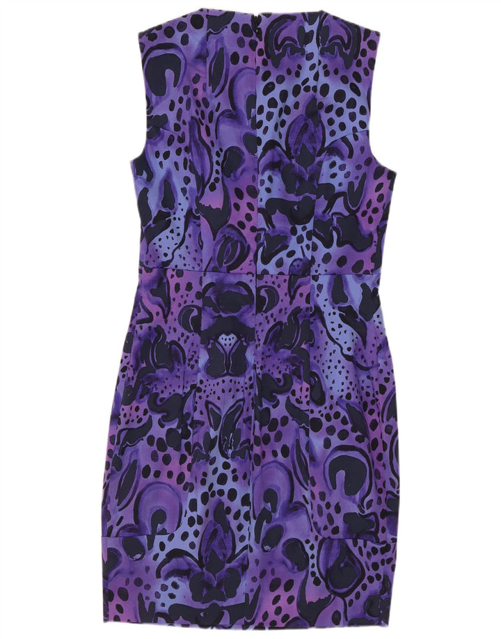 French Connection Womens Abstract Pattern Sheath Dress UK 10 Small Purple