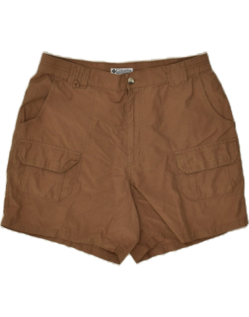 COLUMBIA Womens Cargo Shorts UK 14 Large W34 Brown | Vintage Columbia | Thrift | Second-Hand Columbia | Used Clothing | Messina Hembry 