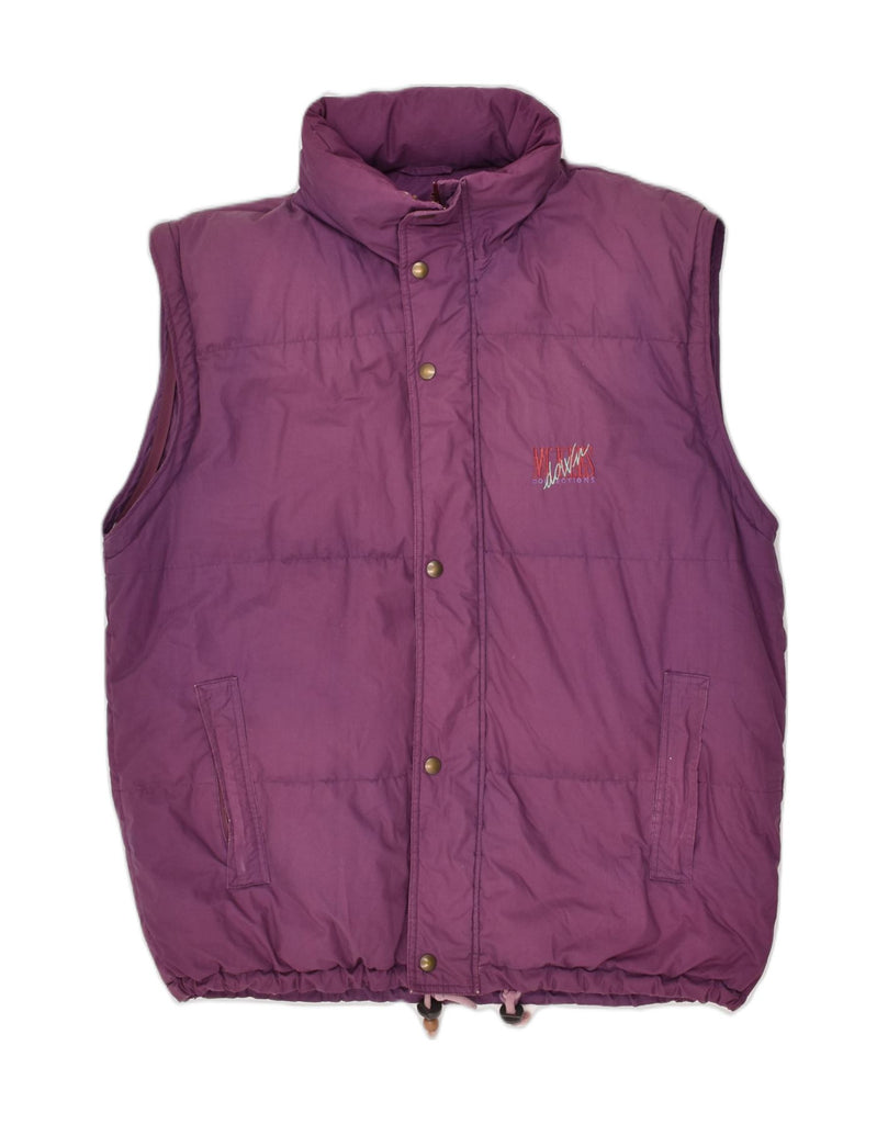 MC KEE'S Mens Hooded Padded Gilet UK 42 XL Purple | Vintage MC Kee's | Thrift | Second-Hand MC Kee's | Used Clothing | Messina Hembry 