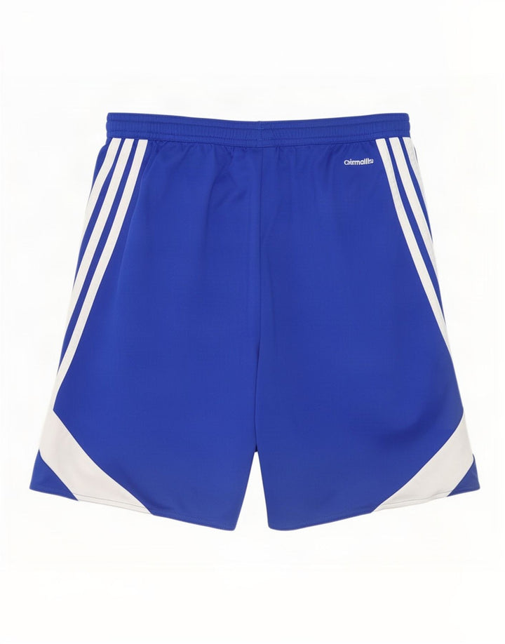 Adidas Mens Climalite Sport Shorts Medium Blue Colourblock Polyester