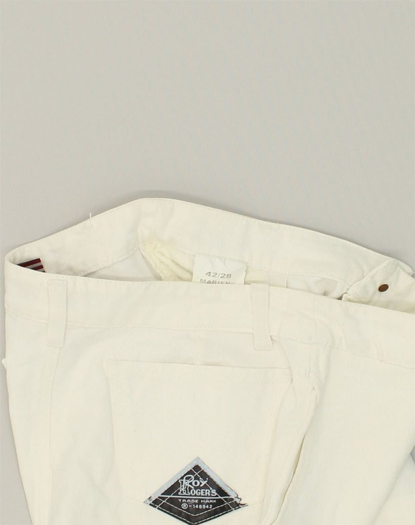 ROY ROGERS Womens Mini Skirt IT 42 Medium W28 White Cotton | Vintage Roy Rogers | Thrift | Second-Hand Roy Rogers | Used Clothing | Messina Hembry 