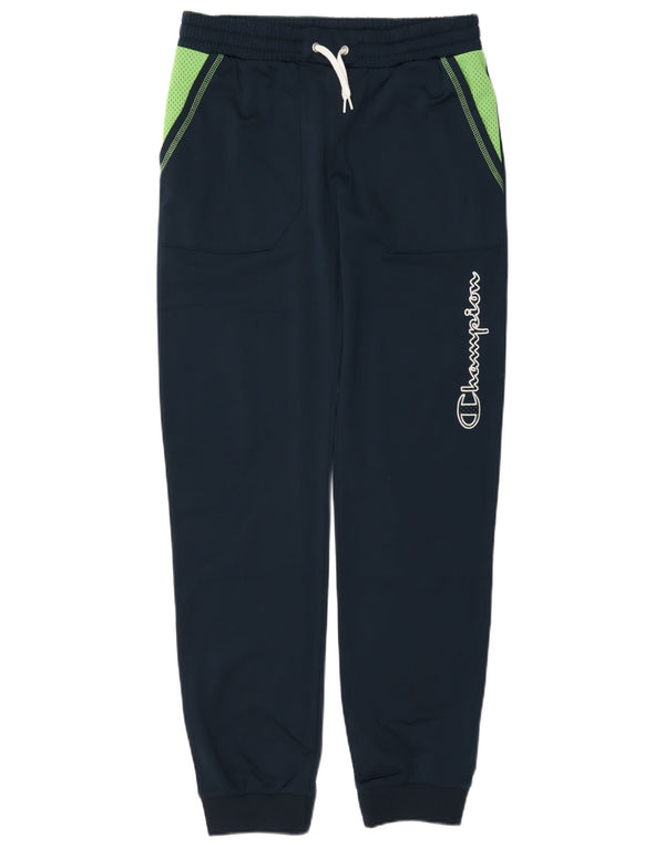 Champion Boys Tracksuit Trousers Joggers 13-14 Years XL Navy Blue