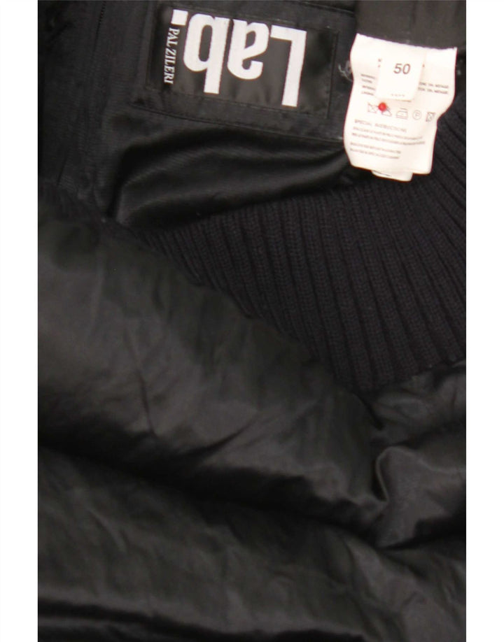 Pal Zileri Womens Hooded Padded Jacket IT 50 XL Black Polyester