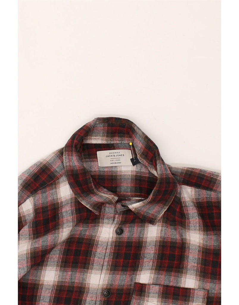 JACK & JONES Mens Shirt Large Red Check Cotton | Vintage Jack & Jones | Thrift | Second-Hand Jack & Jones | Used Clothing | Messina Hembry 