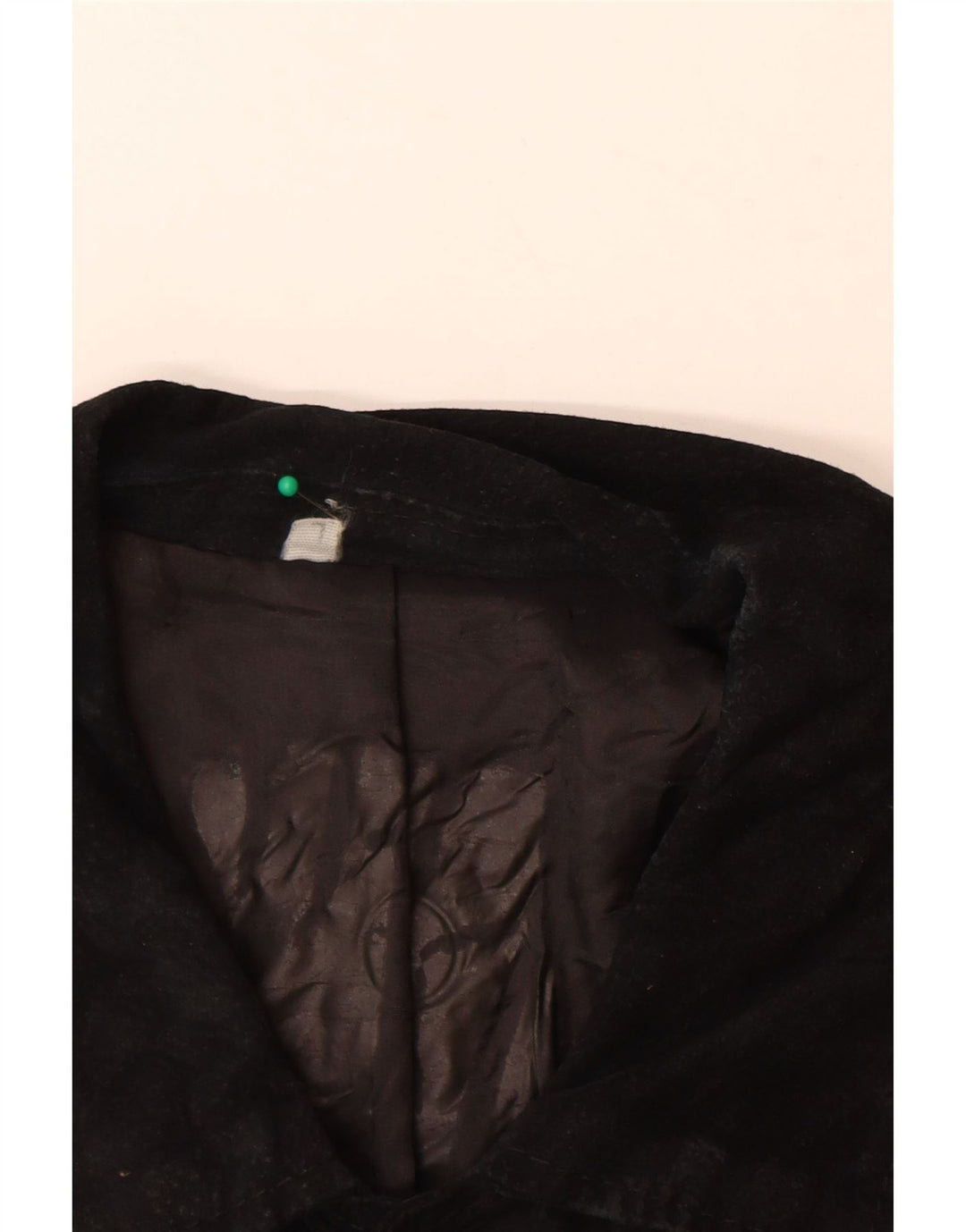 VINTAGE Mens Suede Jacket UK 40 Large Black