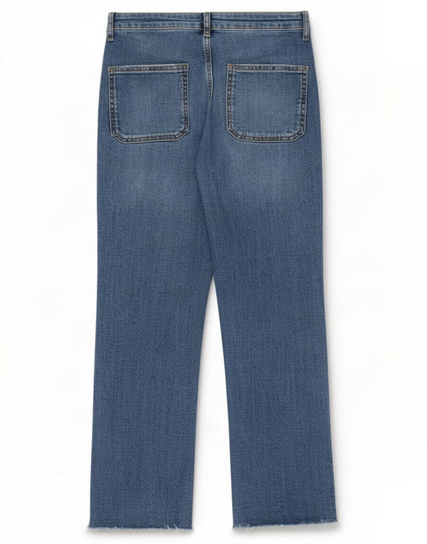 Zara Womens Straight Jeans EU 36 XS W26 L25 Blue Cotton